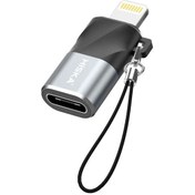 تصویر تبدیل OTG تایپ سی به لایتنینگ هیسکا H7 Hiska H7 Type-C to Lightning OTG Adapter