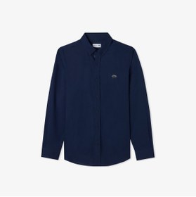 تصویر Lacoste پیراهن آبی باریک و مردانه 