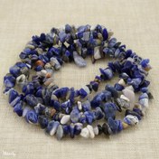 تصویر ریسه سنگ سودالیت شکسته (طول ریسه 40 سانتیمتر است) - کد 2020266 