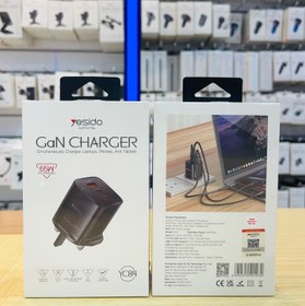 تصویر شارژر دیواری یسیدو Gan Charger Yesido YC84 