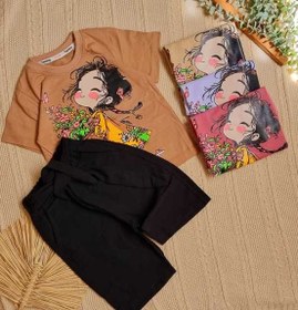 تصویر ست دختر گل بدست 