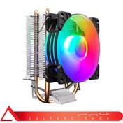 تصویر کولر پردازنده COOLMOON مدل P2 RGB مناسب سوکت LGA 2011 و 1700 