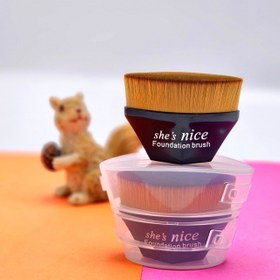 تصویر براش جادویی کرم پودر سایز بزرگ برند شی نایس - 1 عدد She Nice brand large size magic powder cream brush