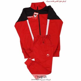 تصویر ست گرمکن و شلوار آلشپرت UHLSPORT قرمز کد VM1538 