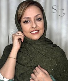 تصویر شال پلیسه مرواریدی 