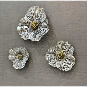 تصویر دیوارکوب گل سه تکه 