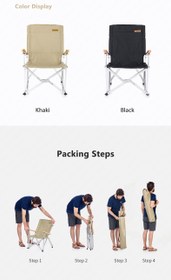 تصویر صندلی کمپینگ و سفر از نیچر هایک Nature Hike NH19JJ004 2019 Folding Chair 