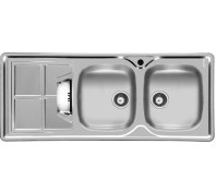 تصویر سینک ظرفشویی دو لگنه اخوان کد 161SP توکار Akhavan Model 161 SP Type Sit-in Sink