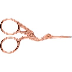 تصویر قیچی ابرو مدل S101 طرح پرنده اس پلاس S Plus S101 Fine Eyebrow Scissors With Bird Design With Professional Tip