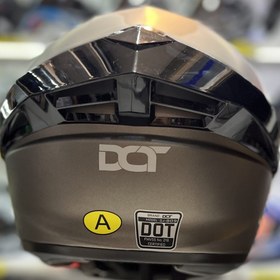 تصویر کلاه کاسکت برند DOT مدل S-J-809 رنگ نقره ای 