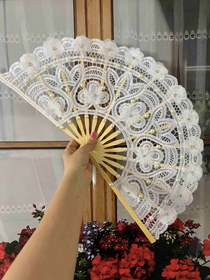 تصویر بادبزن عروس کد ۳۲۱ 