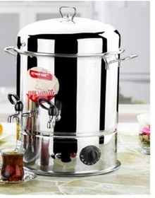 تصویر چای ساز دستگاه فروش صنعتی 80 لیوانی آشپزخانه استیل با شیر فلزی ÇAKIR 