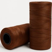 تصویر نخ بافت موم دار دوراک ترکیه قهوه‌ای سیر کد 1545 سایز 1 