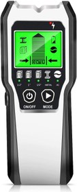 تصویر اسکنر دیواری پنج حالته Stud Finder 5 in 1 Electronic Stud Sensor Beam Joist Finder Wall Detector Edge Center Find Battery LCD Display