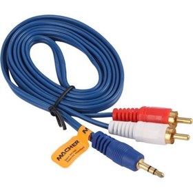 تصویر کابل 1 به 2 صدا برند MACHER با طول 150 سانتی متر 
