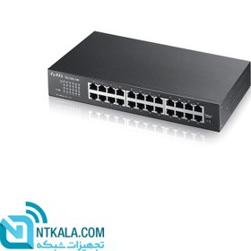 تصویر سوئیچ 24 پورت غیرمدیریتی زایکسل مدل جی اس 1100 24ای ا GS1100-24E 24-Port Desktop Gigabit Ethernet Unmanaged Switch GS1100-24E 24-Port Desktop Gigabit Ethernet Unmanaged Switch