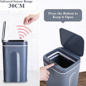 تصویر سطل زباله هوشمند گرین لاین Green Ecosense GNSECODUSTBGY Smart Trash Bin Green Ecosense GNSECODUSTBGY Smart Trash Bin