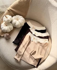 تصویر بلوز یقه باز دوتیکه 