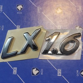 تصویر آرم نوشته LX1.6 روی گلگیر 206 و207 اصلی ایساکو 