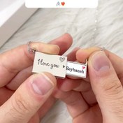 تصویر گردنبند استیل مدل سوپرایز طرح اسم ریحانه 