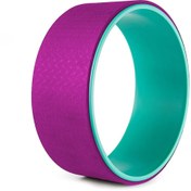 تصویر چرخ بدنسازی یوگا ویل حرفه ای مدل YWL-350 | بنفش/سبز 