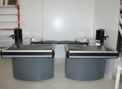 تصویر میز چک اوت کانتر برقی (نقاله دار) 