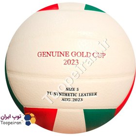 تصویر توپ والیبال گلد کاپGold Cup رنگ سبز 