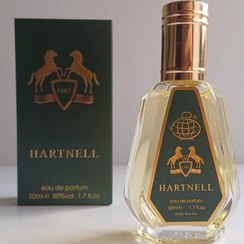 تصویر عطر ادوپرفیوم مردانه فراگرنس ورد مدل هارتنل حجم ۵۰ میلی لیتر رایحه شیرین گرم 