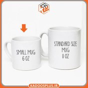 تصویر نیم ماگ با چاپ طرح دلخواه ا Half Mug With Custom Design Print Half Mug With Custom Design Print