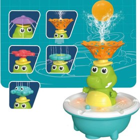 تصویر اسباب بازی دوش و فواره مدل شناور طرح تمساح 