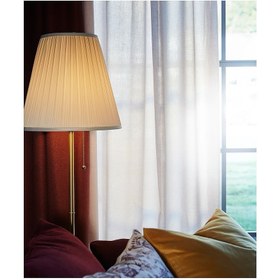 تصویر چراغ پایه دار ایکیا مدل IKEA FLYGHÖJD رنگ برنجی/بژ IKEA FLYGHÖJD Floor lamp