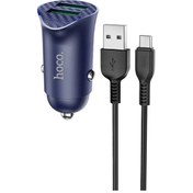 تصویر شارژر فندکی 18 وات هوکو مدل Z39 به همراه کابل میکرو HOCO Z39 MICRO 18W CAR CHARGER