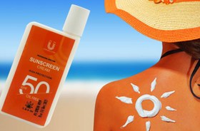 تصویر کرم ضد آفتاب جیبی لاکچری کوین SPF 50 حجم ۵۰ میلی‌لیتر 