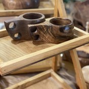 تصویر لیوان چوبی دسته دار سایز کوچیک 