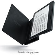 تصویر کتابخوان آمازون مدل نیو کیندل اوسیس سایز ۷ اینچ با کاور چرمی 