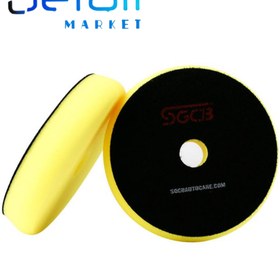 تصویر پد پولیش نرم زرد اس جی سی بی 130mm SGCB Foam Cutting Pad Hook & Loop Yellow 5inches