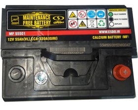 تصویر باتری خودرو صبا ۵۵ آمپر اتمی 