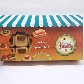 تصویر نان تارت شیرین حانی (طرح مربع) 