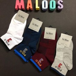 تصویر جوراب نیم ساق زنانه و مردانه طرح POLO کش انگلیسی سوپر پنبه سایز 36 تا 43 Sports Socks