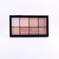 تصویر پالت هایلایتر آنی لیدی مدل ANYLADY BRONZER PRO PALETTE شماره 08 