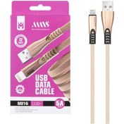 تصویر کابل شارژ فست آیفون ام ان اس مدل M014i طول 1.1 متر MNS M014i Iphone Fast Charging Cable 1.1 Meter