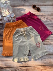 تصویر شلوارک دخترانه طرح قلب 