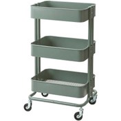 تصویر ترولی سبز ایکیا مدل RASKOG 