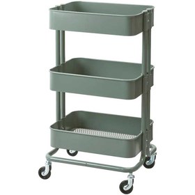 تصویر ترولی سبز ایکیا مدل RASKOG 