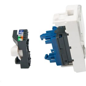 تصویر پریز شبکه Cat 6 باریک لگراند legrand 76561 Keystone RJ45 Cat6 Legrand 76561