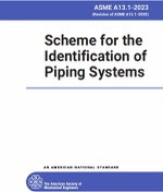 تصویر ASME A13.1- 2023-Scheme for the Identification for a piping Systems- دانلود استاندارد 