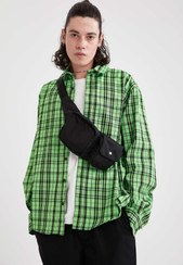 تصویر پیراهن با طرح اکوس مناسب بافت کتان طولانی مناسب | Defacto | 96979215 | اورجینال 