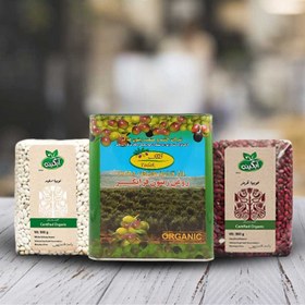 تصویر روغن زیتون فرابکر فدک 3 لیتری + لوبیا قرمز آبگینه + لوبیا سفید آبگینه 