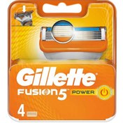 تصویر تیغ اصلاح یدک ژیلت فیوژن پاور Gillette Fusion5 Power بسته 4 عددی اورجینال ا Gillette Fusion5 Power Blades Cartridge Gillette Fusion5 Power Blades Cartridge