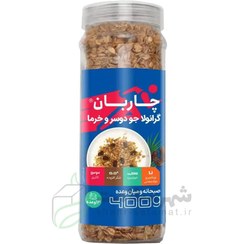 تصویر گرانولا اسپرت شیشه‌ای چاربان Chaarbaan sports granola in jar